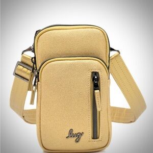 Lug Pitter PatterMatte Luxe Mini Crossbody Bag. Metallic Gold. NWT